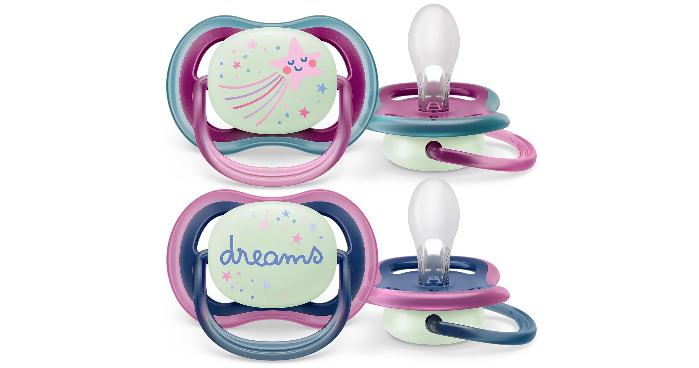 Chupete Ultra Air de 6 a 18 meses  SCF344/21 Celeste, , Philips Avent