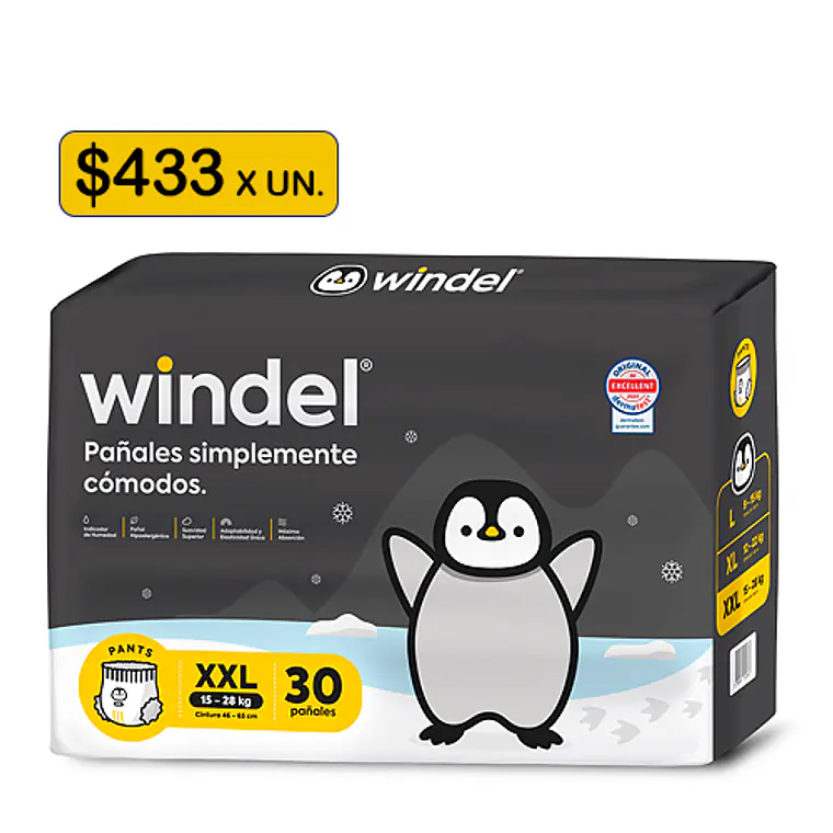 Windel Pants XXL (15-28 kg) 30 uds 1