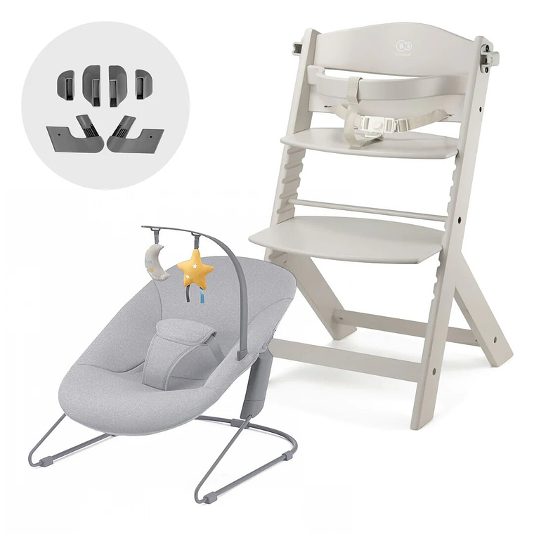 Silla de comer evolutiva 4 en 1: silla Enock + mecedora Calmee 3
