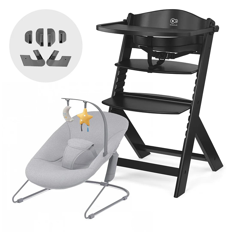 Silla de comer evolutiva 4 en 1: silla Enock + mecedora Calmee 2