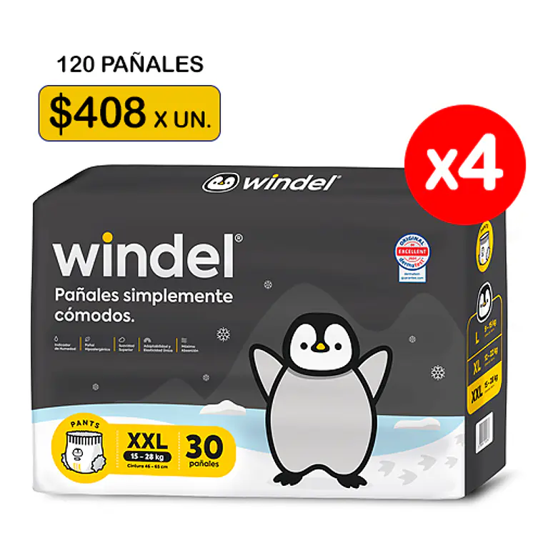 Windel Pants XXL (15-28 kg) 120 uds 1