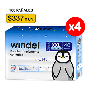 Windel Night 🌙 XXL (+19kg) 160 uds