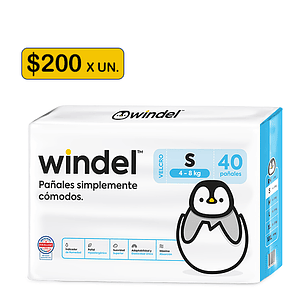 Windel S (4-8kg) 40 uds