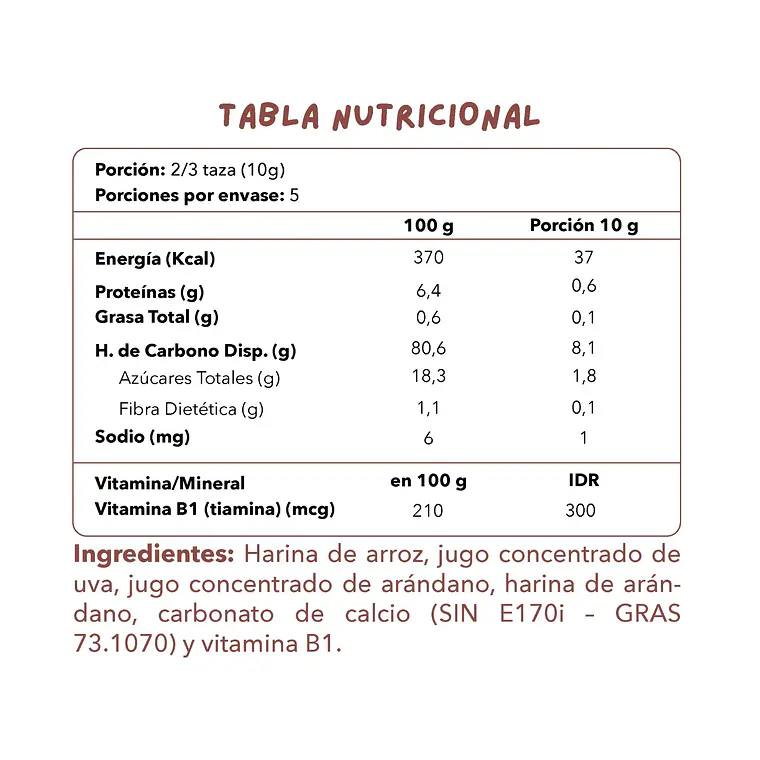 Puffs Orgánicos Arándano 50g Zazu Foods 2
