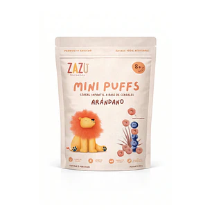 Puffs Orgánicos Arándano 50g Zazu Foods