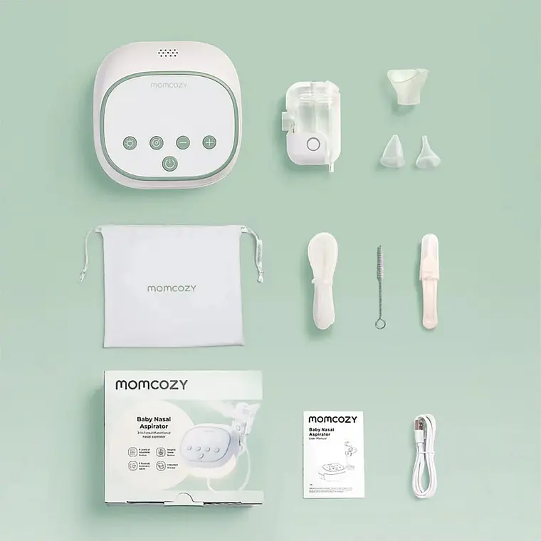 Aspirador Nasal Eléctrico 2 en 1 Momcozy BreezyClear Pro 2