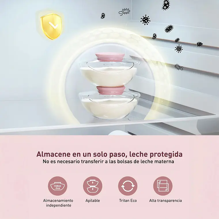 Extractor de Leche Materna Momcozy M9 Doble Manos Libres 5