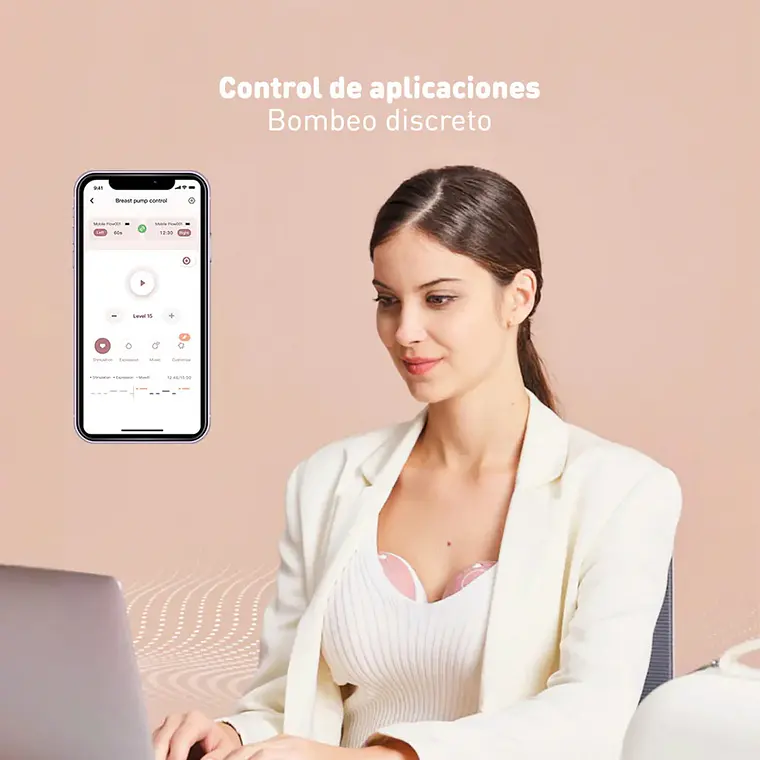Extractor de Leche Materna Momcozy M9 Doble Manos Libres 9