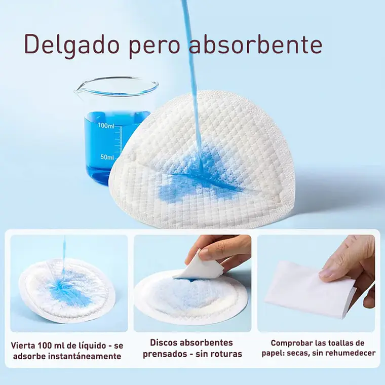 Pads Absorbentes de Lactancia Ultra Delgados Momcozy 200 Unidades 4