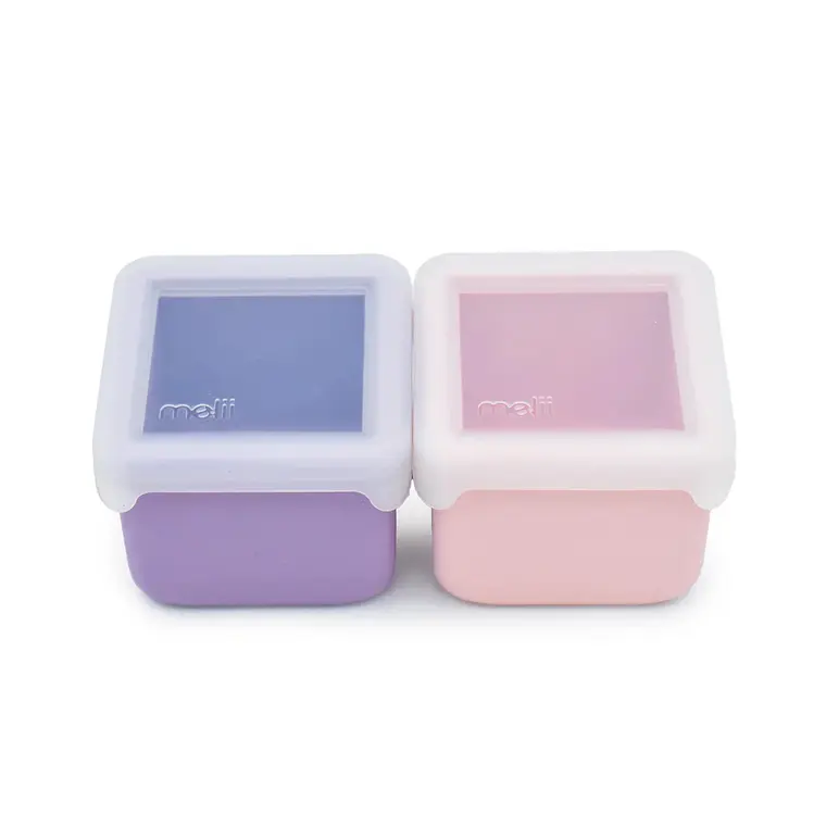 Pack de 2 Contenedores de Silicona Melii Rosado/Morado 2