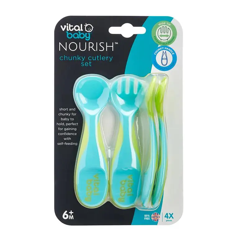 Set de Cubiertos Chunky Vital Baby 4 Piezas 2