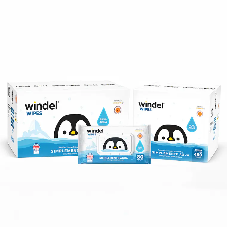 Toallitas Húmedas Windel Wipes 80 uds. | 99,9% Agua Purificada 2