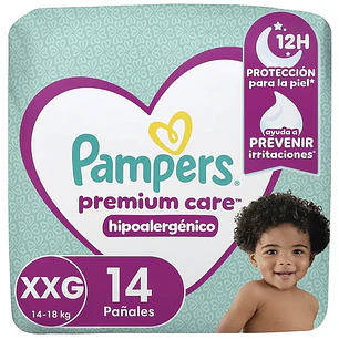 Pampers Premium Care XXG (+14 Kg) X8