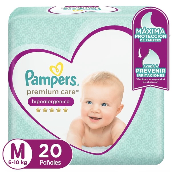 Pañales Pampers Premium Care M 160 pañales