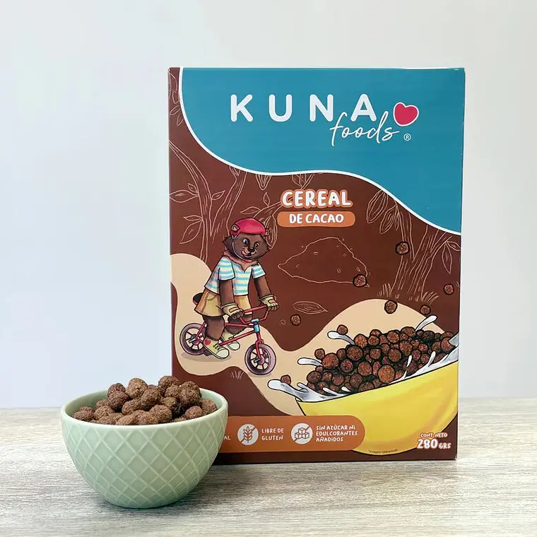 Cereal Infantil Cacao Kuna Foods 280g 2
