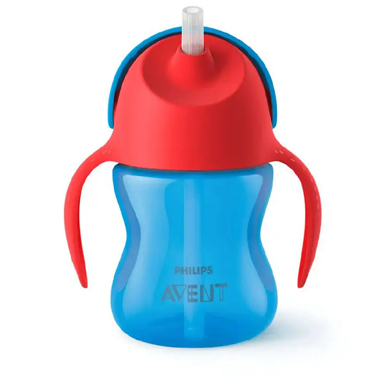Vaso con Bombilla Flexible Philips Avent Dino Rojo 200 ml 2