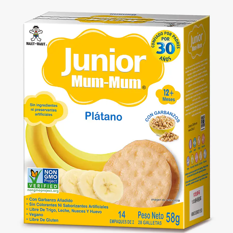 Junior Mum-Mum Plátano 58 gr 1