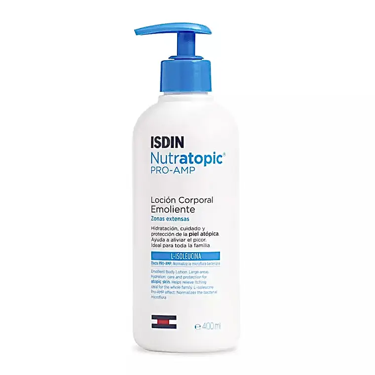Crema emoliente Piel atópica Nutratopic Pro-AMP 400ml ISDIN 1