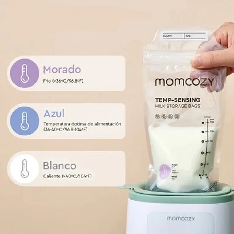 Bolsa para almacenar leche materna x 50 unidades momcozy 3