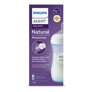 Mamadera Natural Response 260ml Azul Avent SCY903/21