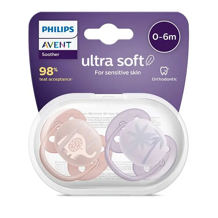 Chupete ultra soft avent 0-6m 2