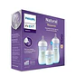 Set 3 Mamaderas 125/260/330 ML Avent azul - Miniatura 1