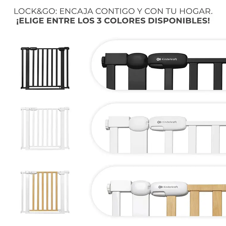Puerta de Seguridad Lock & Go Kinderkraft 8
