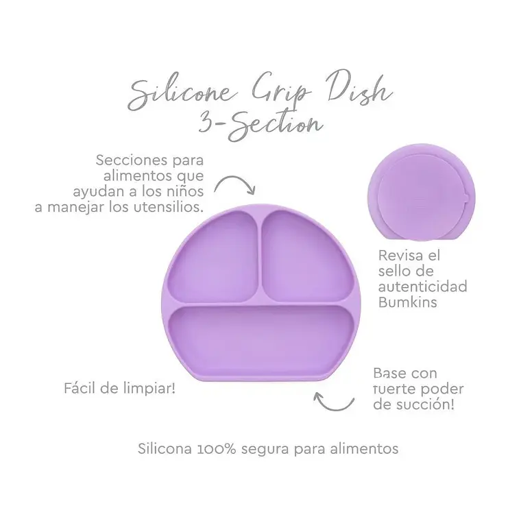 Plato con agarre Grip Dish Bumkins 4
