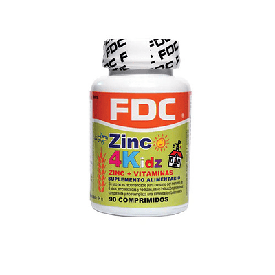 Zinc + Vitaminas Kids 90 Comprimidos – FDC