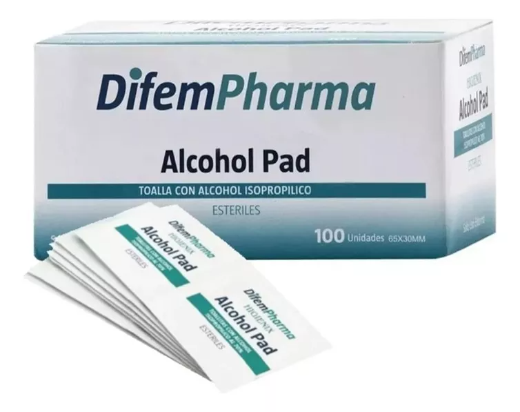 Toallas con Alcohol al 70% Difem Pharma Caja X 100 Unidades