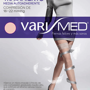 Media Varimed 140 compresión graduada 18-22 mmHg = 15-20 mmHg Punta Abierta