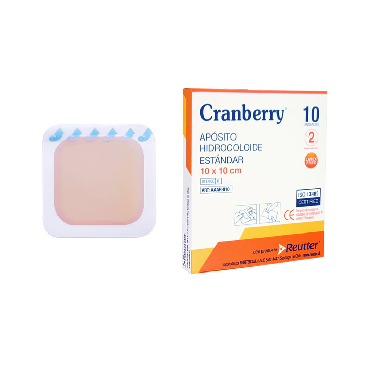 Aposito Hidrocoloide 10x10 cm Cranberry 1
