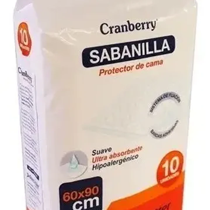 Sabanilla Protector de Cama 60 x 90 cm Cranberry 10 un. 1