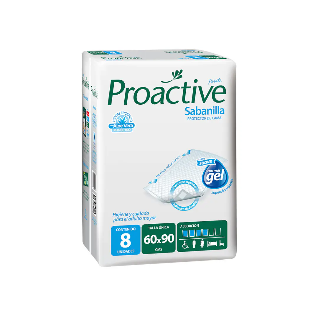 Sabanilla, Protector de Cama proactive 8 unidades 1