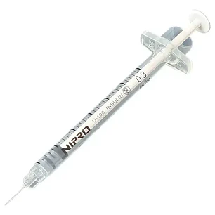 Jeringa Insulina 0,3 ml (30 U.I.) 31G x 8 mm x 100 Unidades Nipro