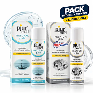 Pack Lubricantes Íntimos Pjur Premium Glide + Natural Glide 100 ml