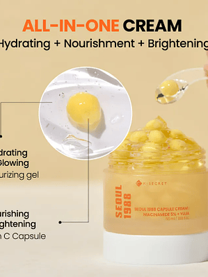 KSECRET - SEOUL 1988 Capsule Cream : Niacinamide 5% + Yuja
