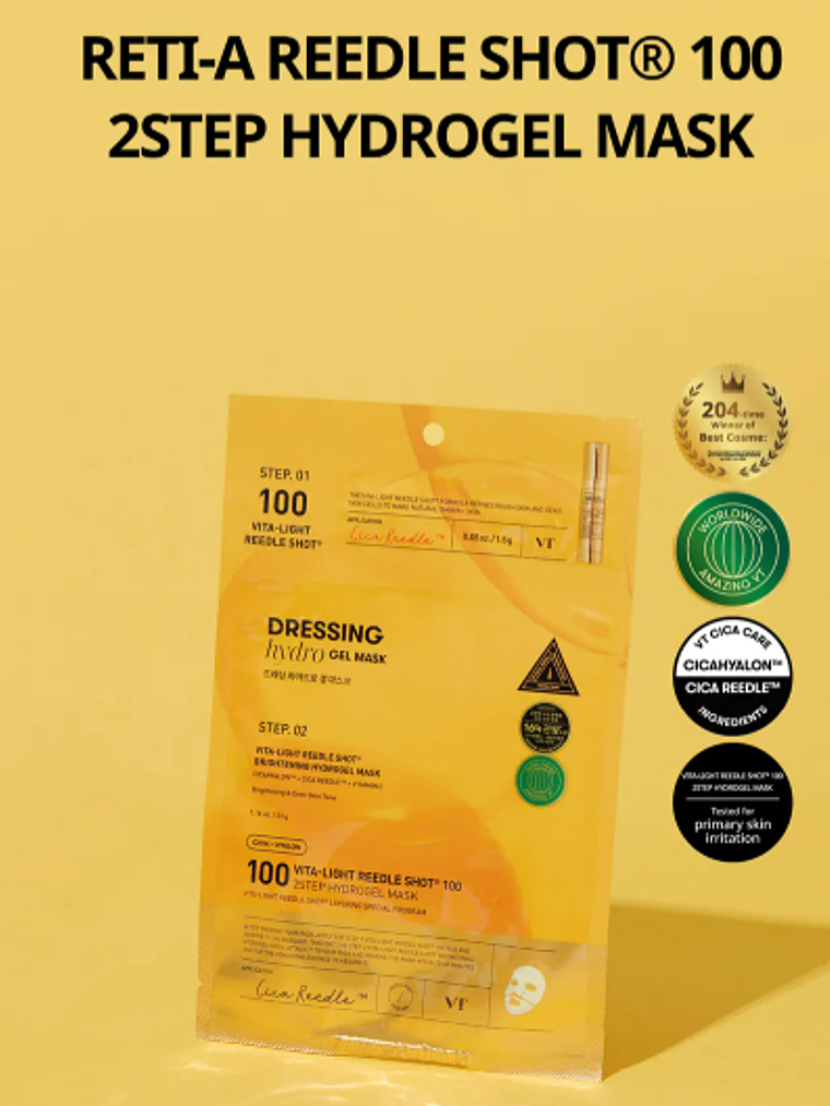 VT - Vita-light Reedle Shot 100 2Step Hydrogel Mascarilla 2