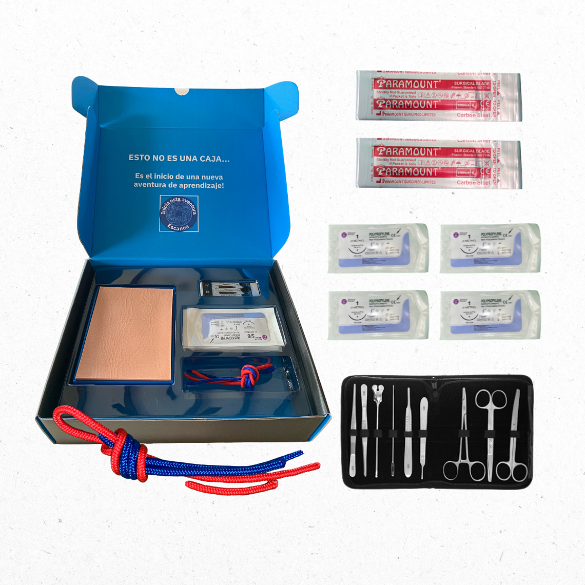 Simulador de suturas 14x11 cm OPCION 6 1