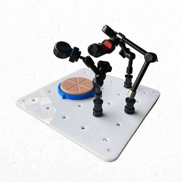 Simulador de laparoscopia portable abierto articulado 2