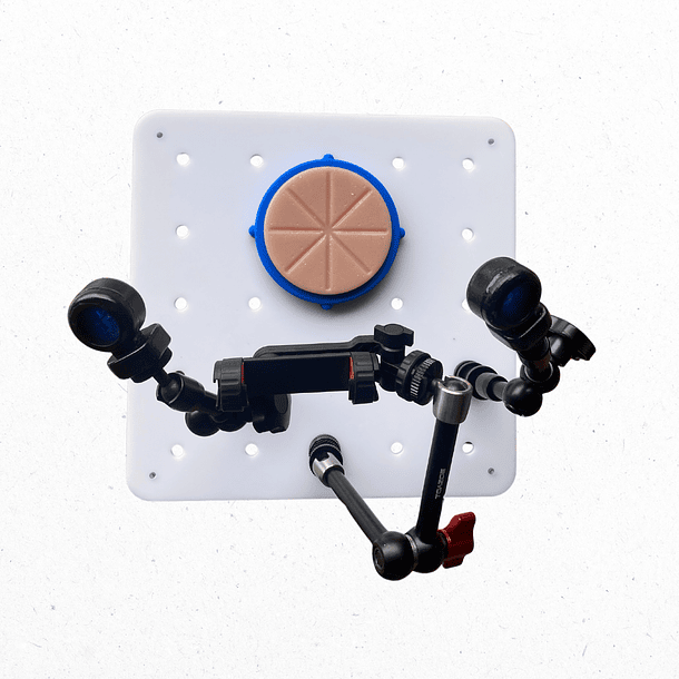 Simulador de laparoscopia portable abierto articulado 3