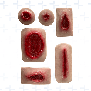 Heridas traumáticas simuladas x 6