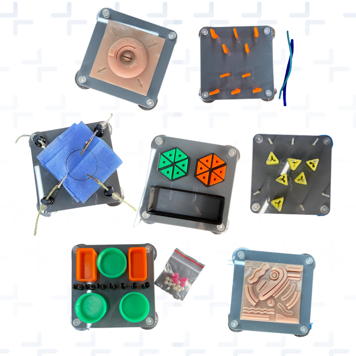 Kit  7 Plataformas de habilidades laparoscópicas 1