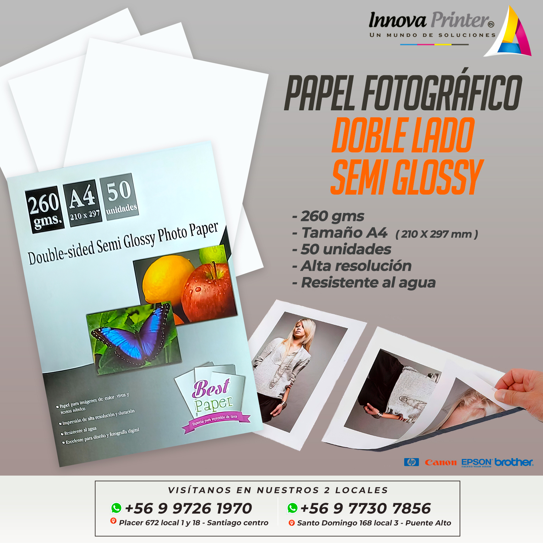 DOBLE SEMIBRILLO A4 260 GMS