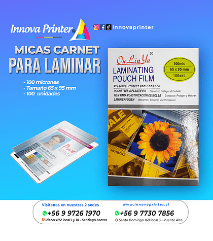 Micas Carnet Para Laminar