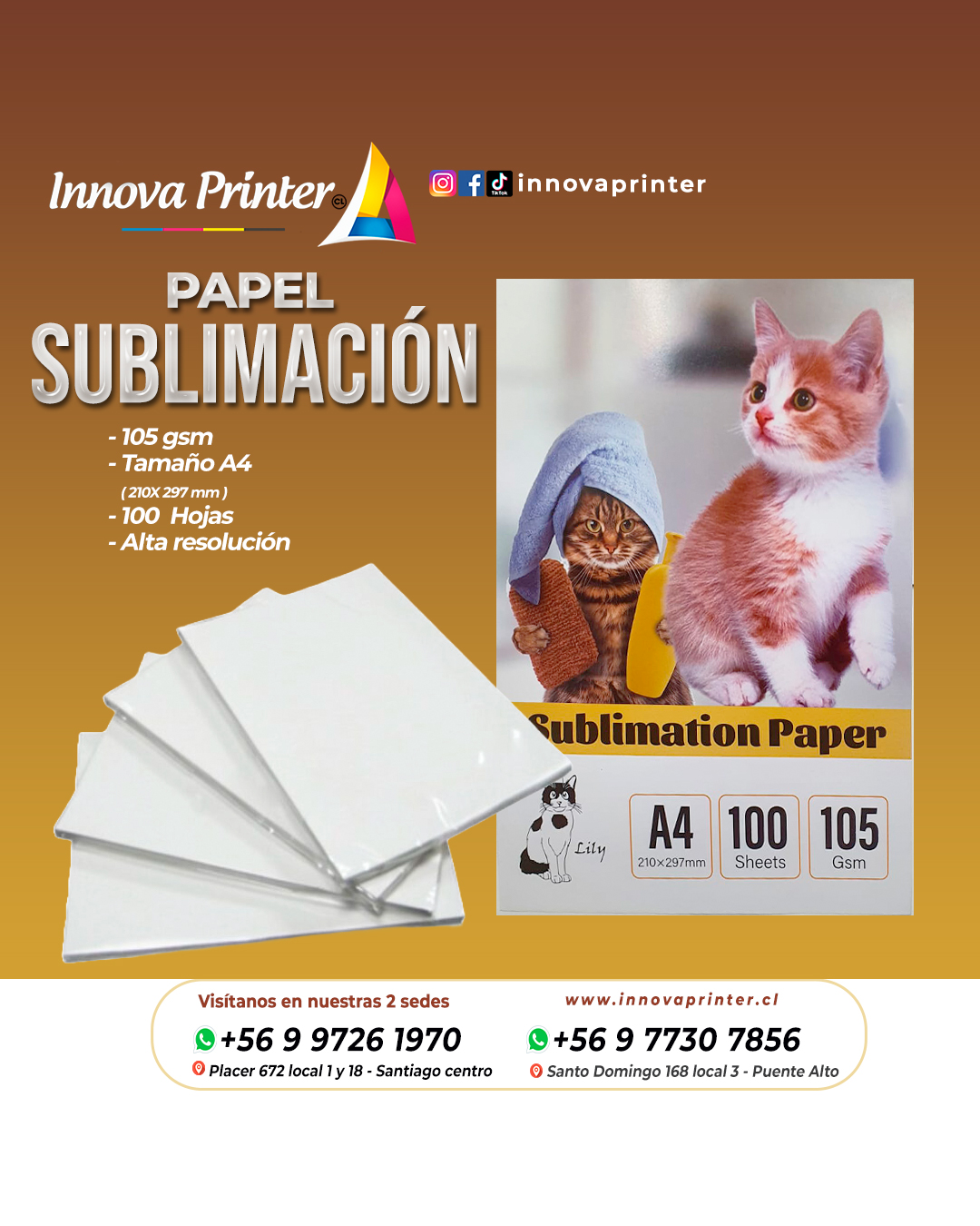 SUBLIMACION A4 105 GMS