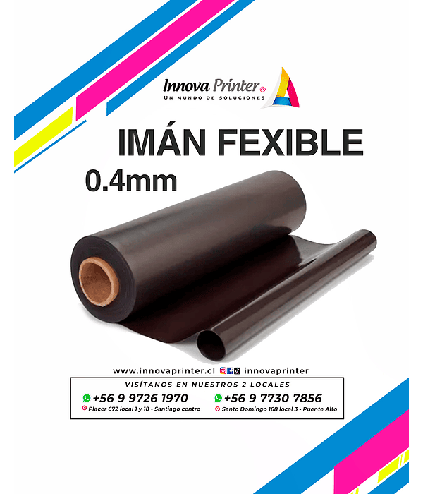 Imán flexible 0.4mm