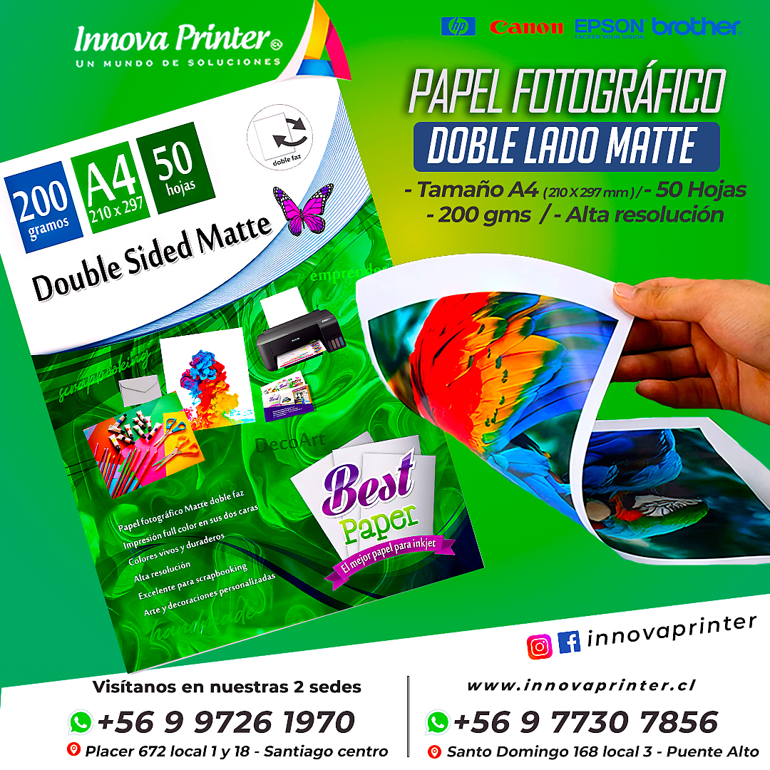 DOBLE MATTE A4 200G