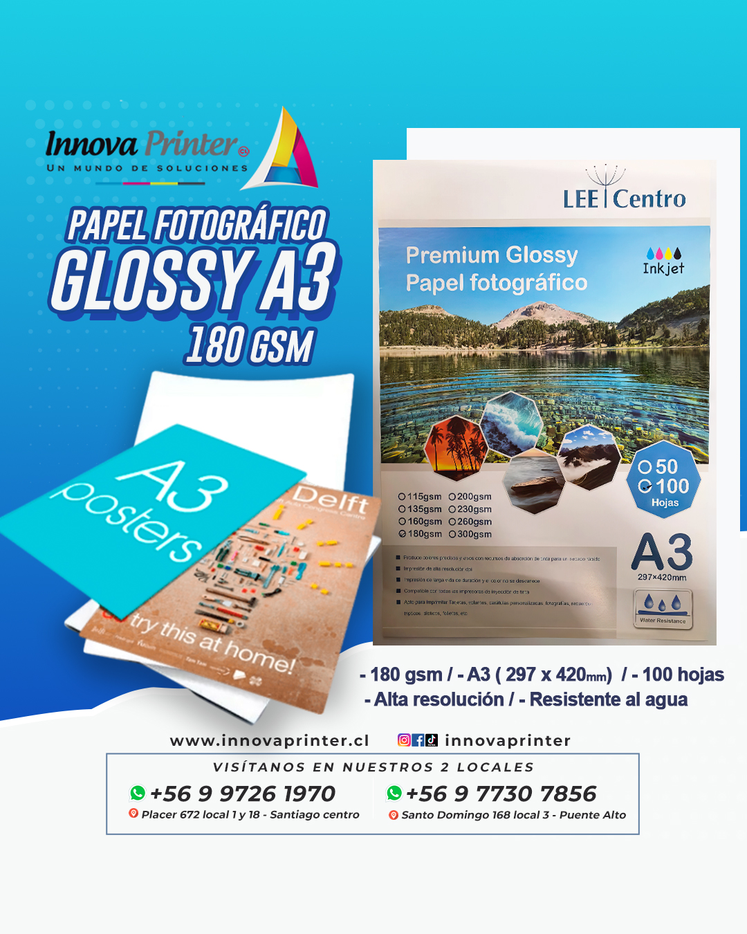 GLOSSY A3 180 GMS