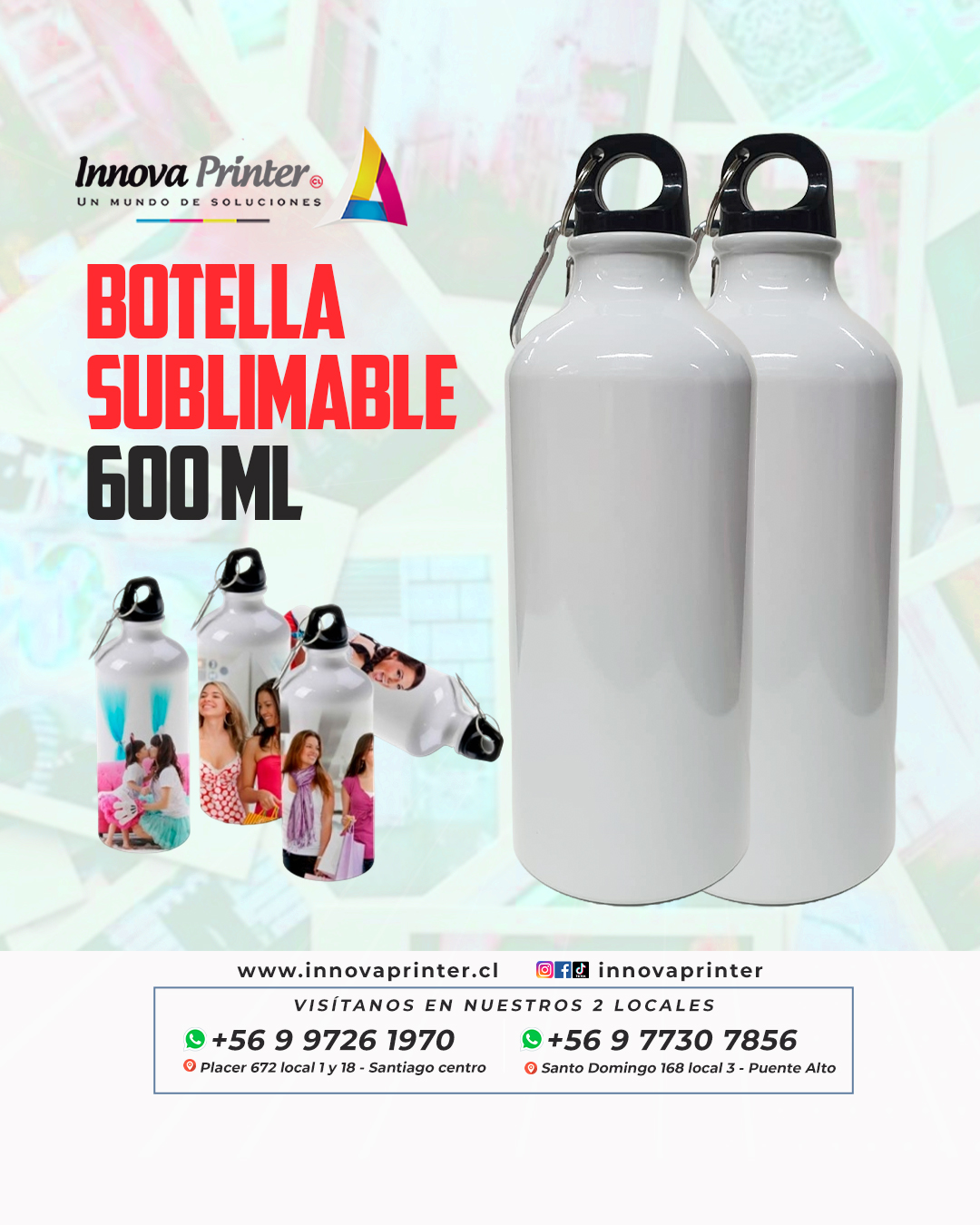 Botella Sublimable Aluminio